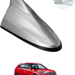 Unique New Design Shark Shape Waterproof Silver Shinny Antenna For Car-70 Universal Silver Waterproof Car Roof Shark Antenna-70 Satellite Vehicle Antenna-image-79