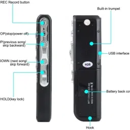 FREDI HD PLUS Spy Digital Audio Recorder with 8gb inbuilt space voice recorder 8 GB Voice Recorder image 3