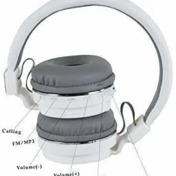vekin Headphone with FM/SD Card Slot with Music and Calling Control Bluetooth Headset image 5