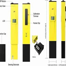 ocean star Digital Portable Pen Type pH Meter Tester with LCD Display Digital pH Meter image 4