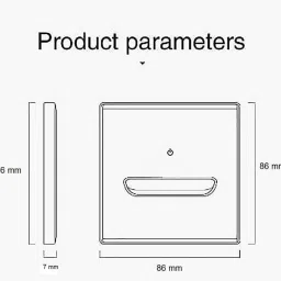 lucario Electrical Light Switch Modern Tempered Glass Panel Lamp Switch with Led Smart Switch image 2