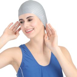 Bubble Cap - Silver Swimming Cap-image-37