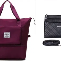 sunesh creation Women Purple, Black Hand-held Bag-picture-0