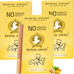 Ayurvedic Herbal Cigarettes 30 Sticks (Ginger Flavoured Made With Ingredients) Smoking Cessations-image-2