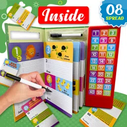 hello friend My Numbers Sound Book with 30 Click Sound Wipe and Clean, Learn, Practice Play Basic concepts with Sound Module and wipe & clean pen. Age 24 months and over. image 3