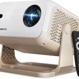 CrossBeats LumeX Flix (16000 lm / 1 Speaker / Wireless / Remote Controller) Portable 1080p Native with 4K Ultra HD Support, Official Netflix Licensed, Chat GPT Integrated, Android 13, 15W Speaker, WiFi, 300-Inch Display, Mini Smart Home Projector-image-47