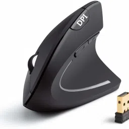 microware Ergonomic Mouse, Wireless Mouse 2.4ghz Optical Vertical Wireless Mice : 3 Adjustable Dpi 800/1200/ 1600 Levels 6 Buttons Wireless Optical Gaming Mouse with Bluetooth-image-59