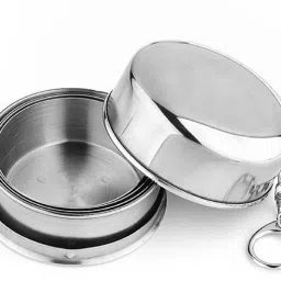 FOLDING GLASS FOR TRAVELLING STAINLESS STEEL Glass Water/Juice Glass-18