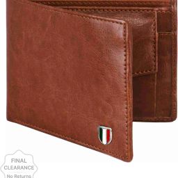 Men Casual Tan Artificial Leather, Genuine Leather Wallet-image-1