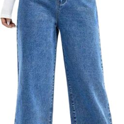 Women Straight Fit High Rise Blue Jeans-image-44