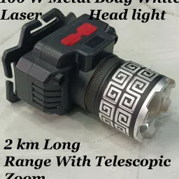 mitsales 100 W Zooming Head Light With 2 Km Telescopic Long Range,3 modes ,Water Proof 15 hrs Torch Emergency Light image 2