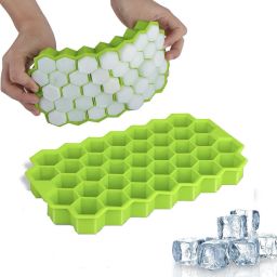 Silicone Ice Cube Tray For Freezer, Flexible Honeycomb Shape Mould Green Silicone Ice Cube Tray-21