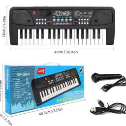37 Keys Kids Piano Keyboard | Piano For Kids With Microphone402 (Black)-image-82