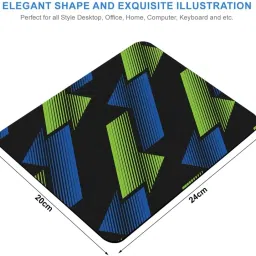 NAFCO Computer Mouse Mat with Anti-Slip Rubber Base & Smooth Mouse Control Mousepad image 2