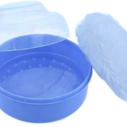 BPA free infant baby care products soft baby powder puff/power puff box - Pack of 1-image-18
