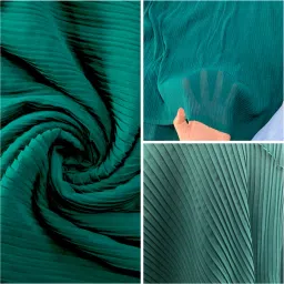 krishnam trends Unstitched Georgette Multipurpose Running Fabric Self Design image 2