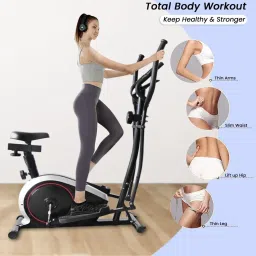 durafit Waltz Elliptical for Home Use with Two-Way Adjustable Seat Cross Trainer image 4