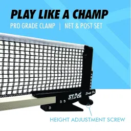 stag iconic Premium TT Table Snap on Net and Post Set Table Tennis Net image 3