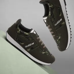unistar Jogging, Walking & Running (Narrow Toe) Shoes; 602_Camogreen Running Shoes For Men-picture-48