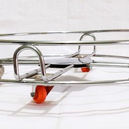 Durable Stainless Steel Kitchen Utility Round Trolley for Plants & Appliances Stainless Steel Kitchen Trolley-image-97