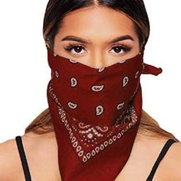 Tough Headwear Unisex Bandana For All Ages ["Maroon"] Handkerchief-image-10