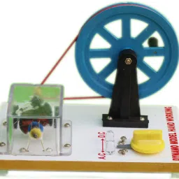 Dynamo ac dc electric motor generator working model for Demonstration of the current generation an in physics lab experiments in school or classroom-21
