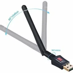 Gabbar USB 2.0 Wifi Dongle 802.11 Ac Wireless Network Adapter with 5 DBI Antenna for Laptop Computer USB Adapter image 3