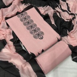 Unstitched Pure Cotton Salwar Suit Material Printed-image-22