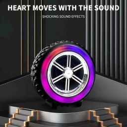 WOOS design Portable Outdoor Subwoofer Bass Wireless Speaker with rgb 5 W Bluetooth Party Speaker image 5