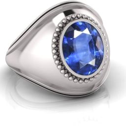 7.25 Ratti Neelam Gemstone Adjustable Ring With Lab Certificatebh Silver Sapphire Ring-image-23