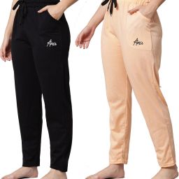 Pack of 2 Cotton Pyjama Night Dress for Women and Girls |Multicolor| Pack Of 2 Women Pyjama-image-65