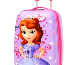 360â Rotating Wheels,Princess Printed Pattern Non-breakable & Extra Light Weight Kids Trolley Bag In Square Shape Small Travel Bag- Medium-image-60
