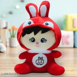 cute rabbit doll red- 30 cm-30
