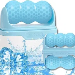 2-in-1 Ice Roller for Face & Eyes - Cold Facial Skin Care Massager with V-Shaped-image-79