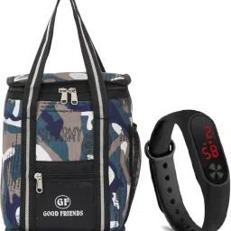 New Model Lunch / Tiffin Bag for School Office Picnic & Led Watch Waterproof Lunch Bag-image-16