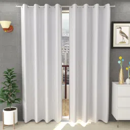 213 cm (7 ft) Polyester Semi Transparent Door Curtain (Pack Of 2)-image-16