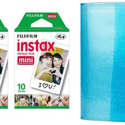 FUJIFILM Instax Mini 10x2 Sheets Instant Film with AM64 Sky Blue Album 64 Sheets Film Roll-image-21