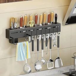Cutlery Kitchen Rack Cutlery Kitchen Rack Steel Shelf Stainless Steel Wall Mount Knife Holder Steel-image-97