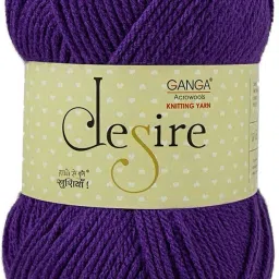 Ganga Desire Wool Ball, Hand Knitting and Crochet Thread 200 Grams SH-9-16