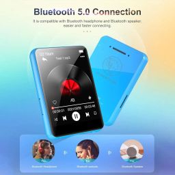 AUDIOCULAR M31 Portable Music Player with Bluetooth, Full Touch Screen, Built-in Speaker 16 GB MP3 Player image 3