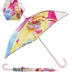 Umbrella for Kids with Princess Print Manual Compact Folding Design Rain cover Umbrella-12