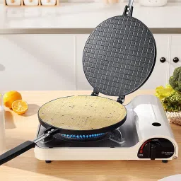 original mart Double Side Waffle Maker, Pancake Crispy Cone Omelet Plates Waffle Maker image 3