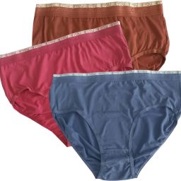 Pack of 3 Women Hipster Brown, Pink, Blue Panty-image-50