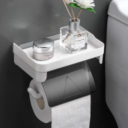 Toilet Paper Holder Modern Roll Tissue Holder Dispenser Plastic Toilet Paper Holder-image-56