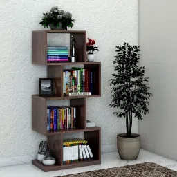 Wooden Strap Book Shelf/Rack for Living Room/Home Solid Wood Open Book Shelf-image-35
