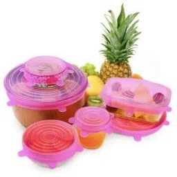 Silicone Lids, Various Sizes Durable Food Bowl Cover, Fresh-Keeping Cover K2 2.6 inch, 3.8 inch, 4.5 inch, 5.7 inch, 6.5 inch, 8.3 inch Lid Set, Pack of 6-image-89