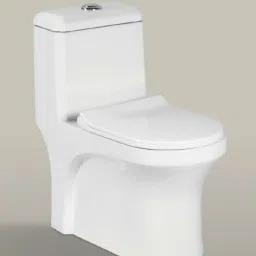 Premium Quality Western Toilet/Water Closet/Commode With Soft Close Toilet Seat S/1016 "S" Trap 225MM (9 inch) One Piece Western Commode-13