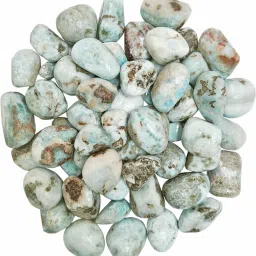 Multi Fluorite Tumble Stone 50 Gm,Multi Fluorite Crystal Stone Pebble for Vastu Polished Asymmetrical Crystal Stone-14