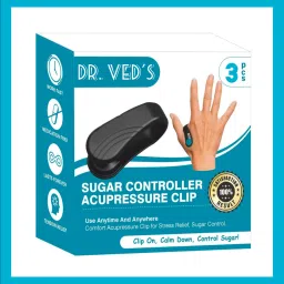 Dr VED's Headache and Migraine Relief Hand Acupressure Sugar Control Clip PACK 3 Medical Reacher & Grabber-74
