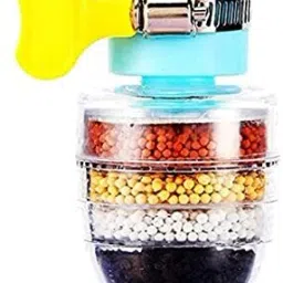 6 Layer Filtration Activated Carbon Faucet Water Filter (Pack of 1) Faucet Mount-33